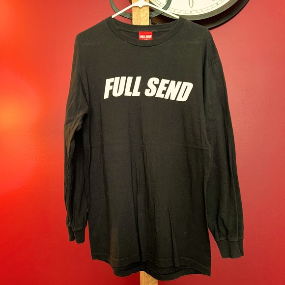 Limited Time Edition Full Send Black Long Sleeve T-Shirt - Picture 1 of 2
